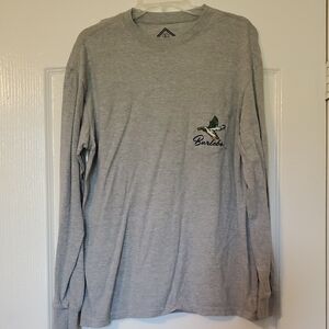 BURLEBO Heather Gray Long Sleeve Tee, L